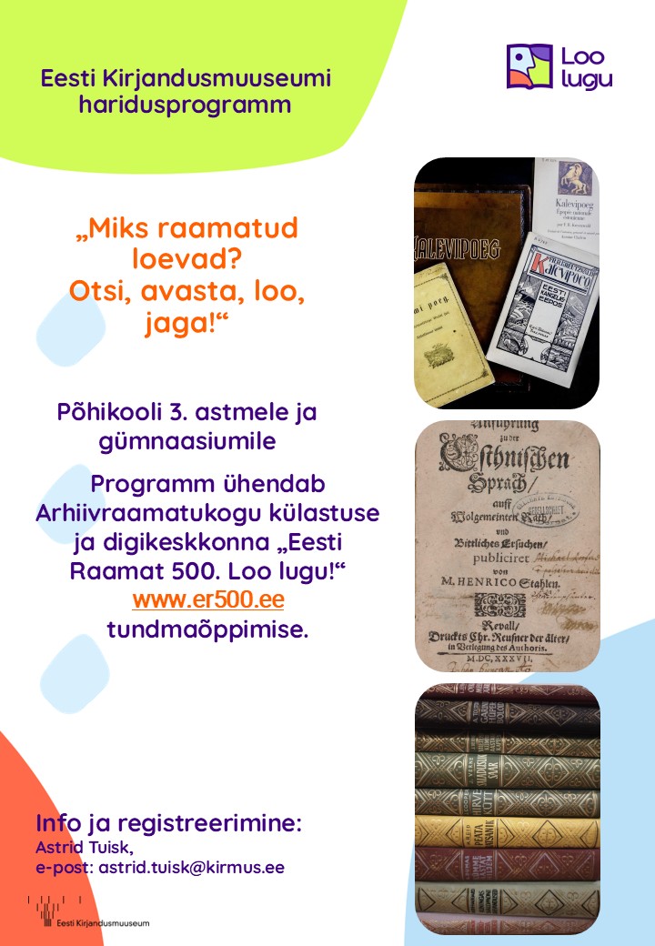 Loo lugu_haridusprogrammi plakat